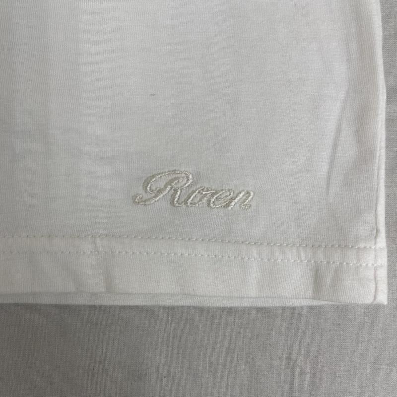 ロエン ROEN Tシャツ 半袖 スカル 骸骨 スタッズ付き Vネック 半袖 Tシャツ カットソー L 白 / ホワイト / white メンズ USED 古着 中古 50167189