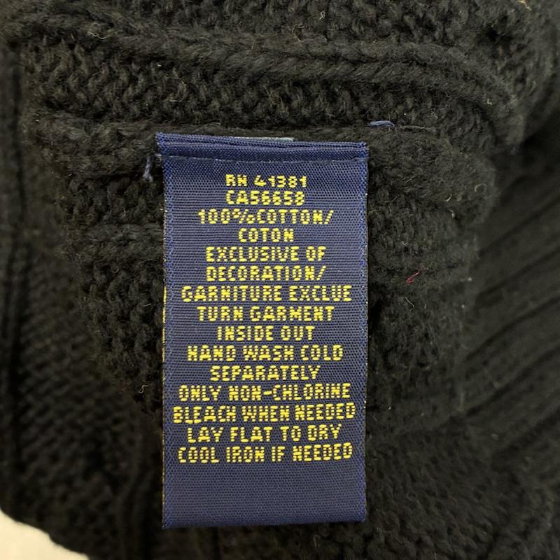 ポロラルフローレン POLO RALPH LAUREN ニット、セーター 長袖 ポニー 刺繍 コットン クルーネック ケーブル ニット セーター XL メンズ USED 古着 中古 50167193