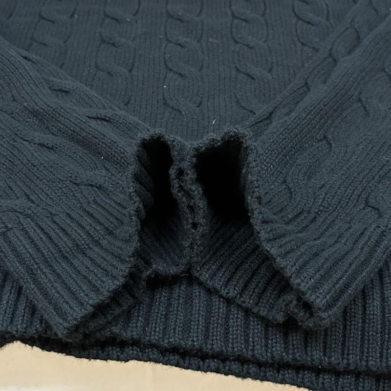 ポロラルフローレン POLO RALPH LAUREN ニット、セーター 長袖 ポニー 刺繍 コットン クルーネック ケーブル ニット セーター XL メンズ USED 古着 中古 50167193