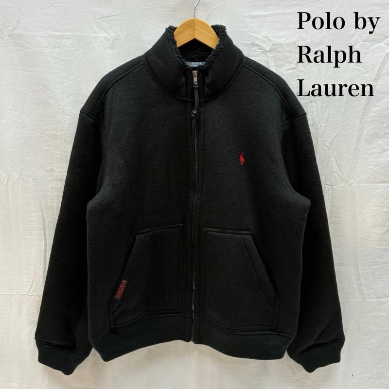 ポロバイラルフローレン Polo by RALPH LAUREN ジャケット、上着 ジャンパー、ブルゾン ポニー 刺繍 裏ボア フリース ライナー ジップアップ ブルゾン ジャケット L メンズ USED 古着 中古 50167196
