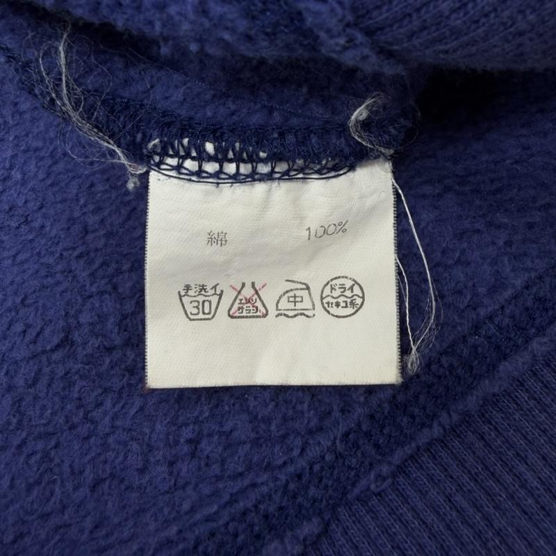 エヴィス EVISU パーカー 長袖 カモメ ロゴ GOLF BIWAKO プリント スウェット プルオーバー フーディー フェード ヴィンテージ 40 ロゴ、文字 X プリント 紺 / ネイビー / navy X 青 / ブルー / blue X 白 / ホワイト / white メンズ USED 古着 中古 50167197