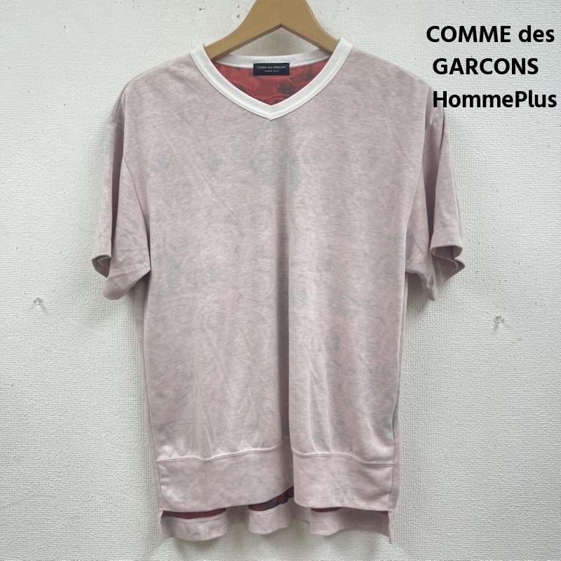 コムデギャルソンオムプリュス COMME des GARCONS HommePlus Tシャツ 半袖 99ss フリル期 日本製 リバーシブル仕様 薔薇柄 Vネック Tシャツ AD1998 マルチカラー / マルチカラー / multicolor メンズ USED 古着 中古 50167202
