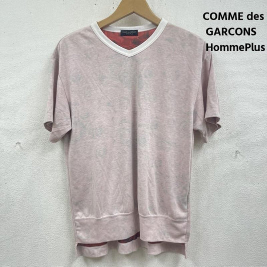 コムデギャルソンオムプリュス COMME des GARCONS HommePlus Tシャツ 半袖 99ss フリル期 日本製 リバーシブル仕様 薔薇柄 Vネック Tシャツ AD1998 マルチカラー / マルチカラー / multicolor メンズ USED 古着 中古 50167202