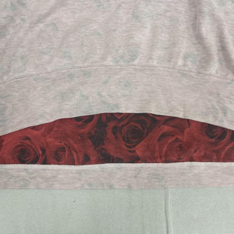 コムデギャルソンオムプリュス COMME des GARCONS HommePlus Tシャツ 半袖 99ss フリル期 日本製 リバーシブル仕様 薔薇柄 Vネック Tシャツ AD1998 マルチカラー / マルチカラー / multicolor メンズ USED 古着 中古 50167202