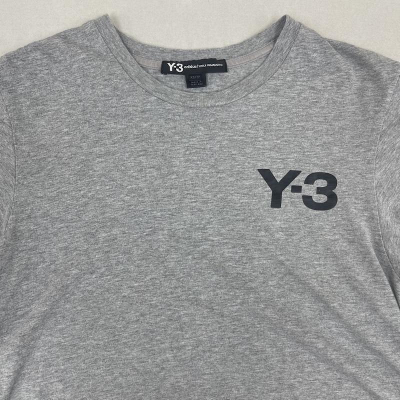 ワイスリー Y-3 Tシャツ 半袖 M CLASSIC CHEST LOGO SS TEE ロゴ プリント Tシャツ XS 灰 / グレー / gray メンズ USED 古着 中古 50167204