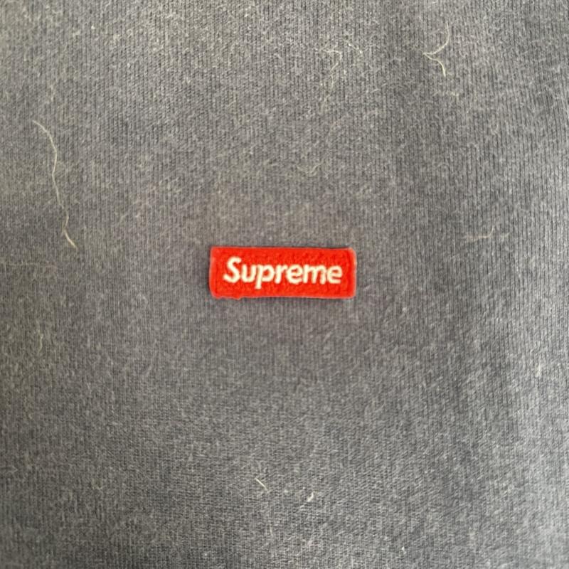 シュプリーム Supreme Tシャツ 長袖 Small Box L/S Tee ロゴ刺繍 ロングスリーブ Tシャツ カットソー L 紺 / ネイビー / navy メンズ USED 古着 中古 50167205