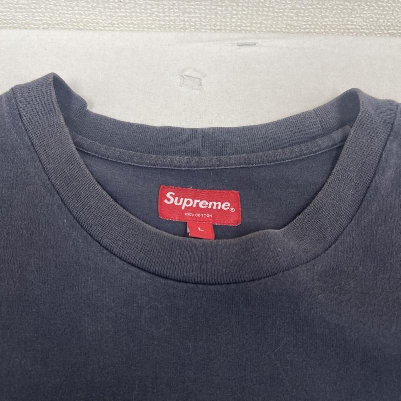 シュプリーム Supreme Tシャツ 長袖 Small Box L/S Tee ロゴ刺繍 ロングスリーブ Tシャツ カットソー L 紺 / ネイビー / navy メンズ USED 古着 中古 50167205