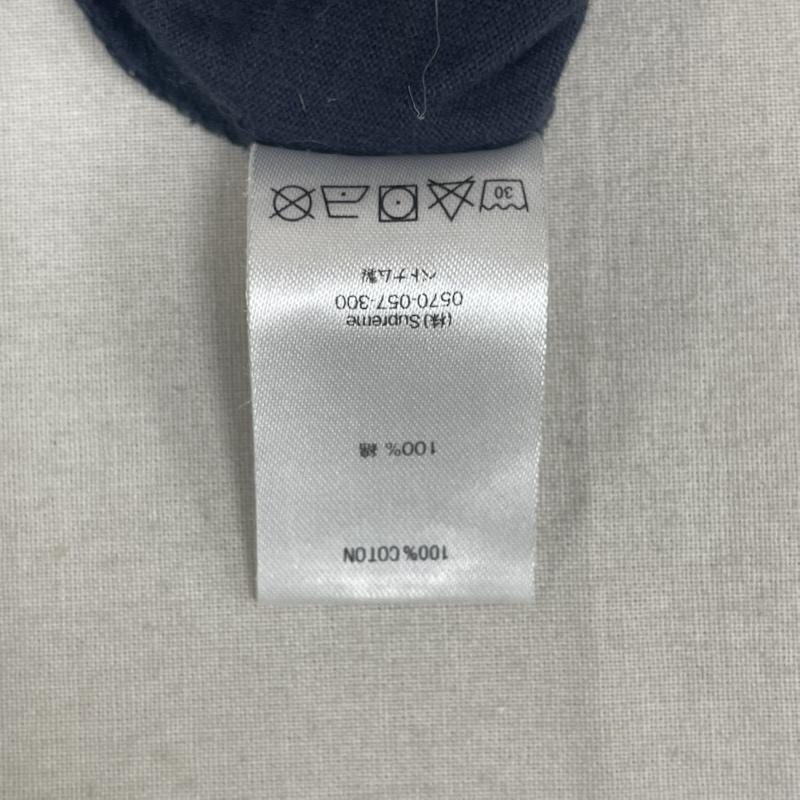 シュプリーム Supreme Tシャツ 長袖 Small Box L/S Tee ロゴ刺繍 ロングスリーブ Tシャツ カットソー L 紺 / ネイビー / navy メンズ USED 古着 中古 50167205
