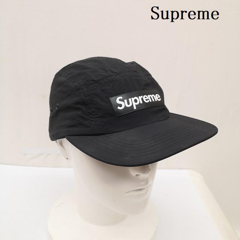 シュプリーム Supreme 帽子 キャップ ボックスロゴ キャンプ キャップ USA製 S/M - 黒 / ブラック / black メンズ USED 古着 中古 50167207
