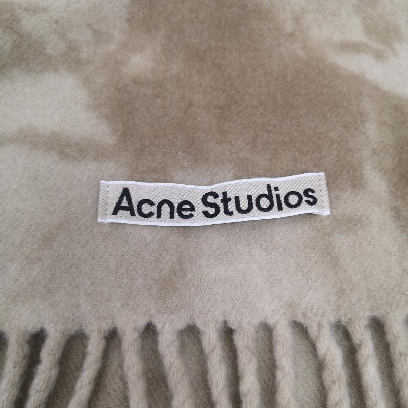 アクネストゥディオズ Acne Studios マフラー マフラー フリンジ タイダイ マフラー - カーキ / カーキ / khaki レディース USED 古着 中古 50167210