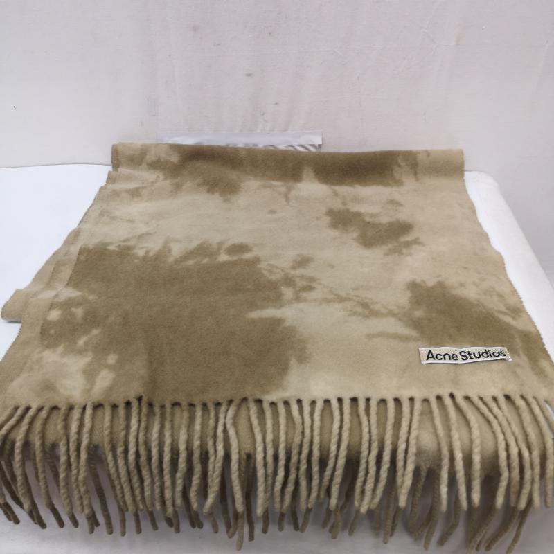 アクネストゥディオズ Acne Studios マフラー マフラー フリンジ タイダイ マフラー - カーキ / カーキ / khaki レディース USED 古着 中古 50167210