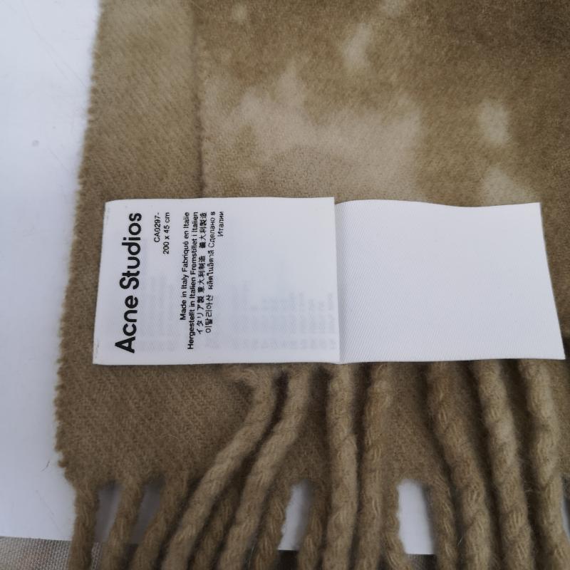 アクネストゥディオズ Acne Studios マフラー マフラー フリンジ タイダイ マフラー - カーキ / カーキ / khaki レディース USED 古着 中古 50167210