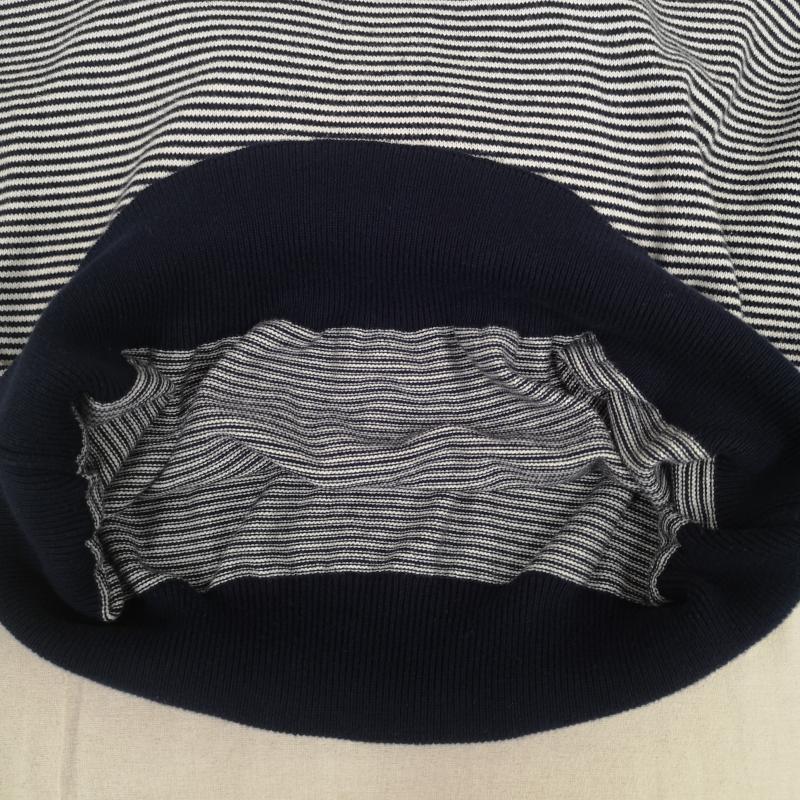 ポロバイラルフローレン Polo by RALPH LAUREN ポロシャツ 長袖 ポニー ロゴ 刺繍 ボーダー ストライプ ニット 長袖 ポロシャツ L 白 / ホワイト / white X 紺 / ネイビー / navy メンズ USED 古着 中古 50167212