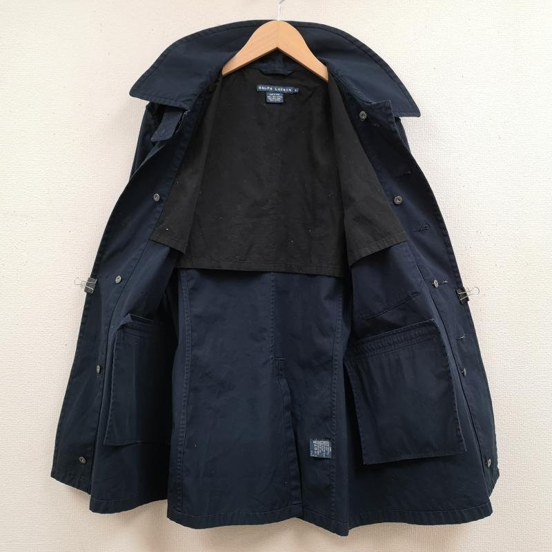ラルフローレン RALPHLAUREN コート コート一般 エポレット スロートラッチ ミリタリー ハーフ コート ライト アウター L 紺 / ネイビー / navy レディース USED 古着 中古 50167213