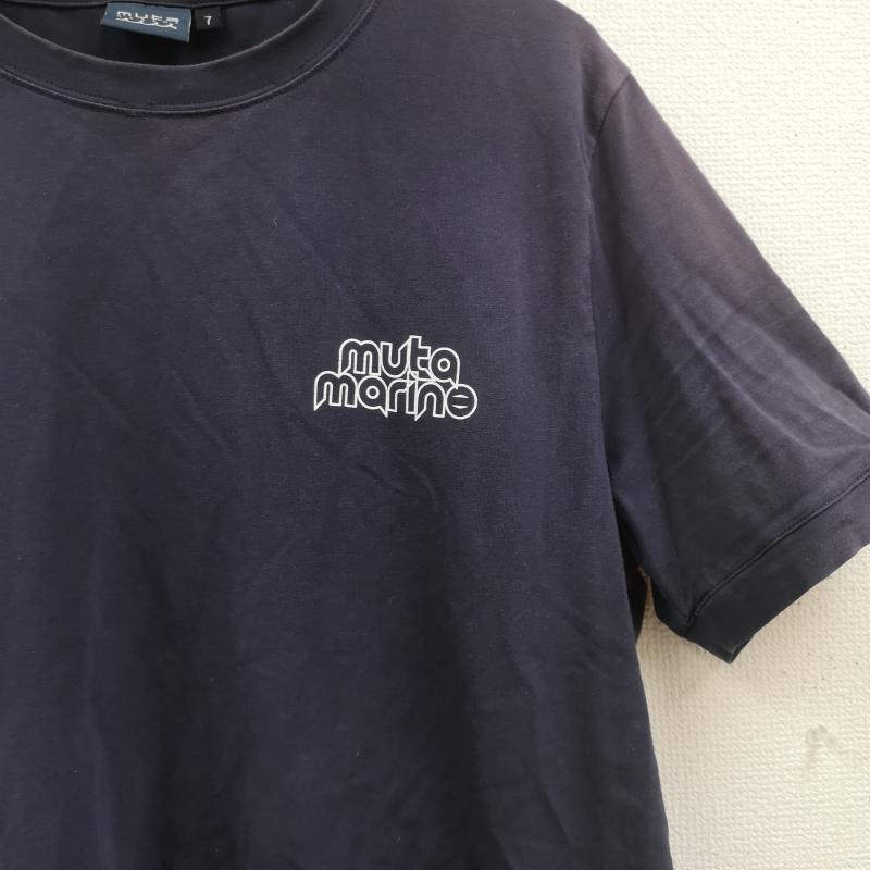 ムータ muta Tシャツ 半袖 MARINE 海 WAVE 波 碇 半袖 Tシャツ S/S TEE 263388034 7 紺 / ネイビー / navy メンズ USED 古着 中古 50167214