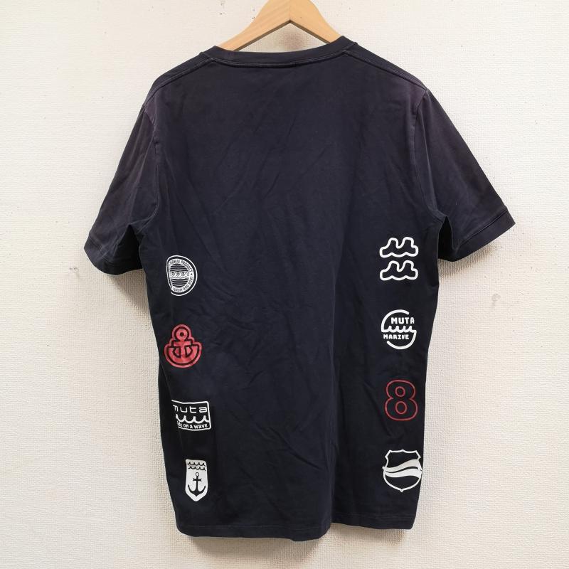 ムータ muta Tシャツ 半袖 MARINE 海 WAVE 波 碇 半袖 Tシャツ S/S TEE 263388034 7 紺 / ネイビー / navy メンズ USED 古着 中古 50167214