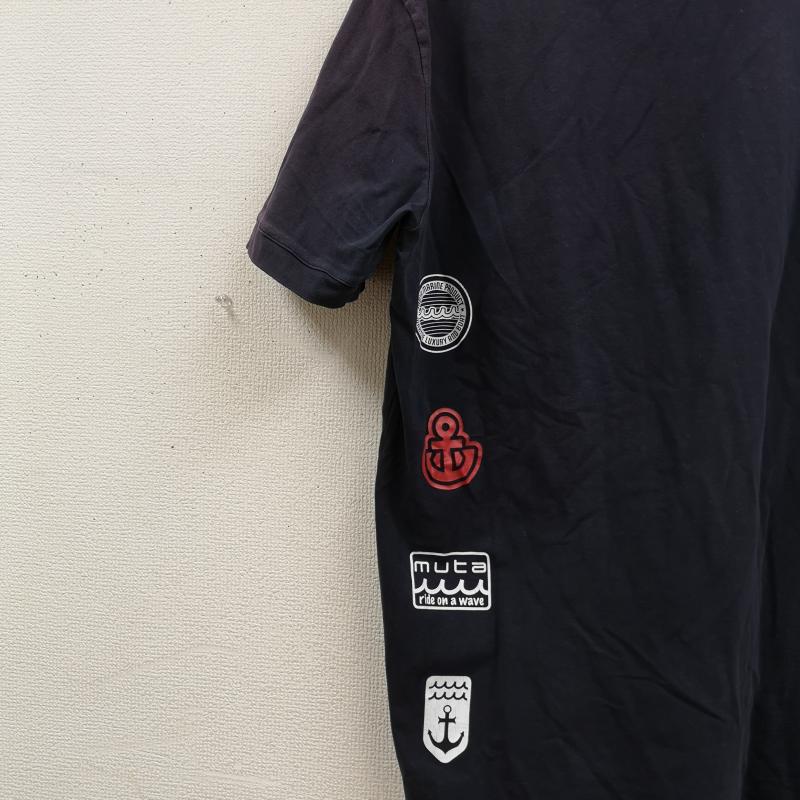 ムータ muta Tシャツ 半袖 MARINE 海 WAVE 波 碇 半袖 Tシャツ S/S TEE 263388034 7 紺 / ネイビー / navy メンズ USED 古着 中古 50167214