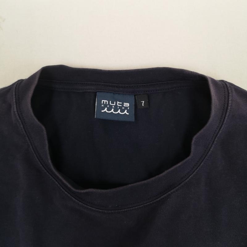 ムータ muta Tシャツ 半袖 MARINE 海 WAVE 波 碇 半袖 Tシャツ S/S TEE 263388034 7 紺 / ネイビー / navy メンズ USED 古着 中古 50167214