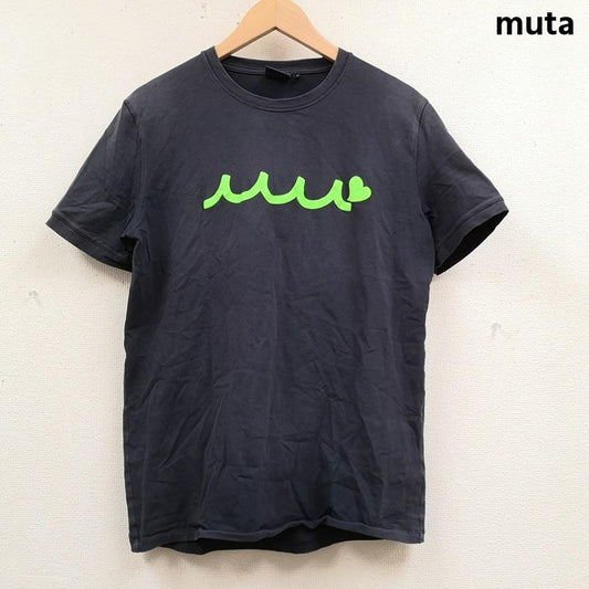 ムータ muta Tシャツ 半袖 MARINE 海 WAVE 波 碇 ハート 半袖 Tシャツ S/S TEE 5 紺 / ネイビー / navy メンズ USED 古着 中古 50167215