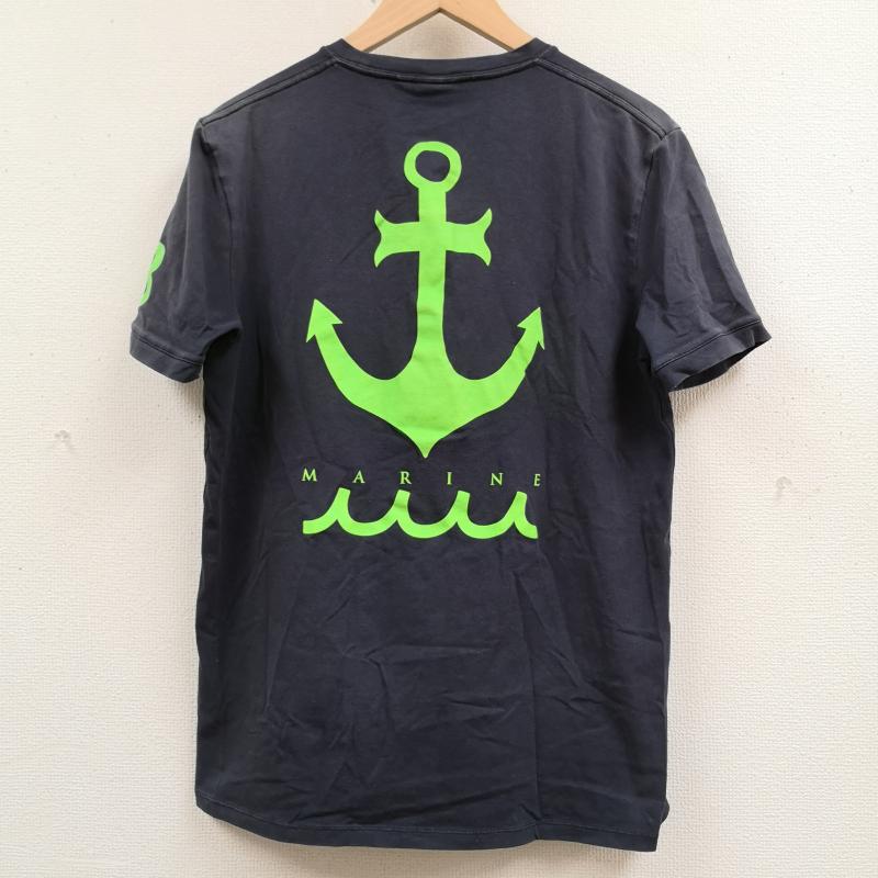 ムータ muta Tシャツ 半袖 MARINE 海 WAVE 波 碇 ハート 半袖 Tシャツ S/S TEE 5 紺 / ネイビー / navy メンズ USED 古着 中古 50167215