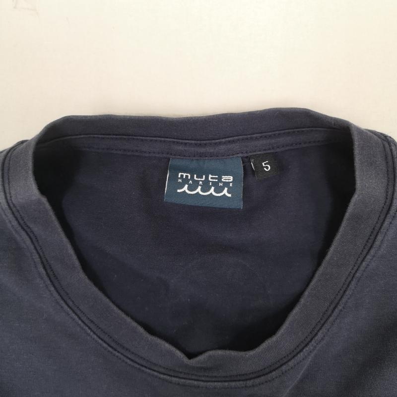ムータ muta Tシャツ 半袖 MARINE 海 WAVE 波 碇 ハート 半袖 Tシャツ S/S TEE 5 紺 / ネイビー / navy メンズ USED 古着 中古 50167215