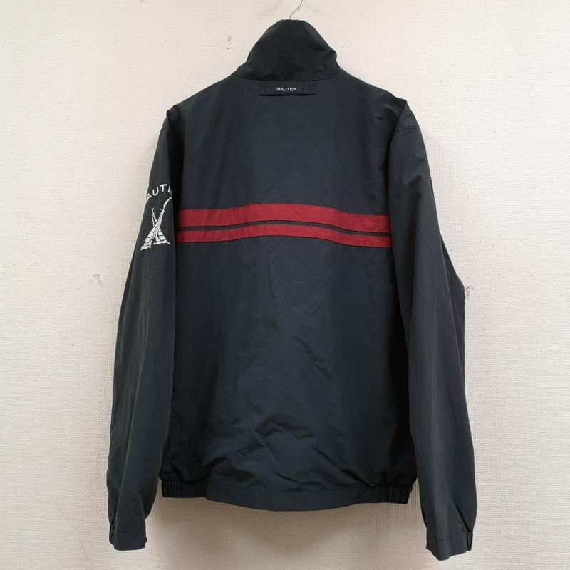 ノーティカ NAUTICA ジャケット、上着 ジャンパー、ブルゾン 90s ストライプ Jクラス ヨット ロゴ 刺繡 ジップアップ ジャケット M 紺 / ネイビー / navy メンズ USED 古着 中古 50167216
