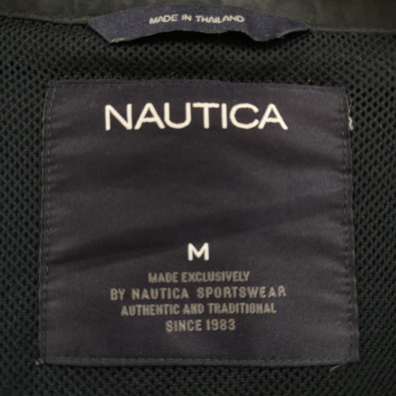 ノーティカ NAUTICA ジャケット、上着 ジャンパー、ブルゾン 90s ストライプ Jクラス ヨット ロゴ 刺繡 ジップアップ ジャケット M 紺 / ネイビー / navy メンズ USED 古着 中古 50167216