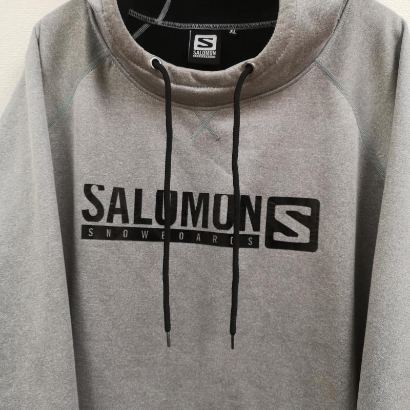 サロモン SALOMON パーカー 長袖 スノーボード サムホール ステッチ 裏起毛 撥水 パーカー L40756400 XL 灰 / グレー / gray メンズ USED 古着 中古 50167217