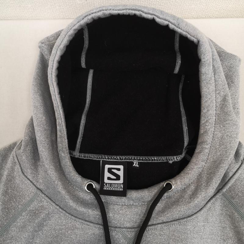 サロモン SALOMON パーカー 長袖 スノーボード サムホール ステッチ 裏起毛 撥水 パーカー L40756400 XL 灰 / グレー / gray メンズ USED 古着 中古 50167217