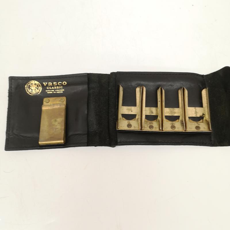 古着 USED 財布 二つ折り VASCO LEATHER NAVAL MONEY CLIP ヴァスコ ウォレット マネークリップ - 黒 / ブラック / black メンズ USED 古着 中古 50167218