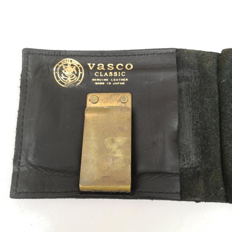 古着 USED 財布 二つ折り VASCO LEATHER NAVAL MONEY CLIP ヴァスコ ウォレット マネークリップ - 黒 / ブラック / black メンズ USED 古着 中古 50167218