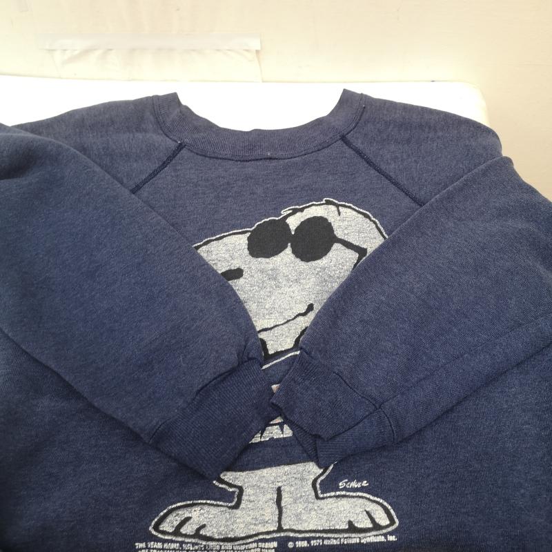 ヴィンテージ VINTAGE トレーナー 長袖 70s Snoopy Chicago Bears シカゴベアーズ スヌーピー JOE COOL スウェット - 紺 / ネイビー / navy メンズ USED 古着 中古 50167219