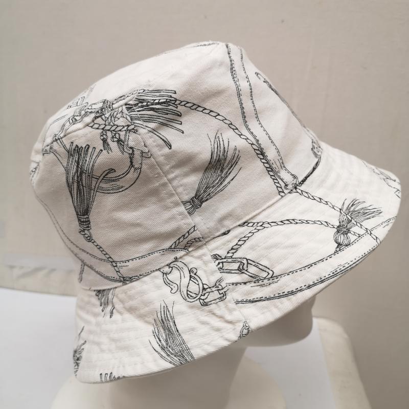 ローレンラルフローレン LAUREN RALPH LAUREN 帽子 ハット ロープ タッセル ベルト モチーフ バケットハット - 白 / ホワイト / white レディース USED 古着 中古 50167220