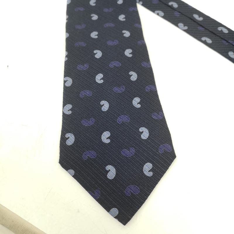 ジョルジオアルマーニ GIORGIO ARMANI ネクタイ ネクタイ 斜め ストライプ レジメンタル 風 シルク ネクタイ - 紺 / ネイビー / navy メンズ USED 古着 中古 50167224