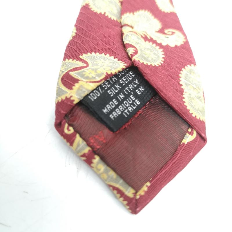 ジョルジオアルマーニ GIORGIO ARMANI ネクタイ ネクタイ ペイズリー 柄 シルク ネクタイ - 赤 / レッド / red X 黄 / イエロー / yellow メンズ USED 古着 中古 50167226