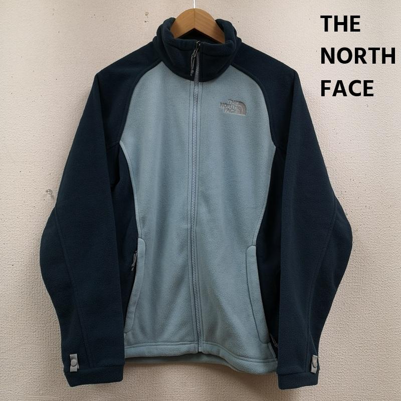 ザノースフェイス THE NORTH FACE ジャケット、上着 ジャンパー、ブルゾン ツートーン バイカラー ドローコード ロゴ刺繡 フルジップ フリース ジャケット M 青 / ブルー / blue X 水色 / ライトブルー / レディース USED 古着 中古 50167229