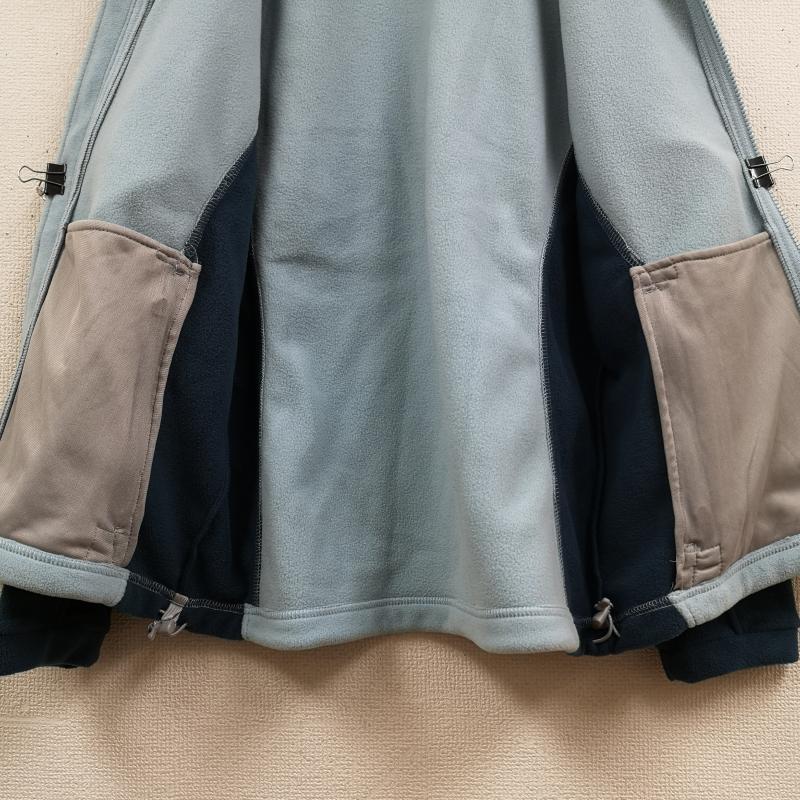 ザノースフェイス THE NORTH FACE ジャケット、上着 ジャンパー、ブルゾン ツートーン バイカラー ドローコード ロゴ刺繡 フルジップ フリース ジャケット M 青 / ブルー / blue X 水色 / ライトブルー / レディース USED 古着 中古 50167229