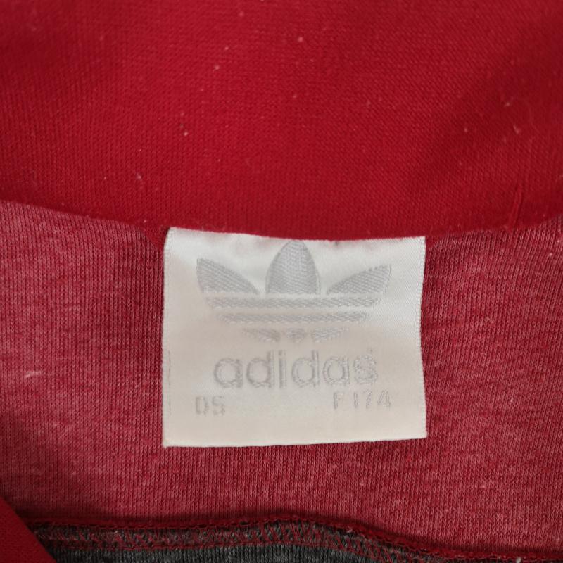 アディダス adidas ジャケット、上着 ジャンパー、ブルゾン 80s 万国旗タグ スリーストライプス クラシック ジャージ トラックジャケット M 赤 / レッド / red メンズ USED 古着 中古 50167231