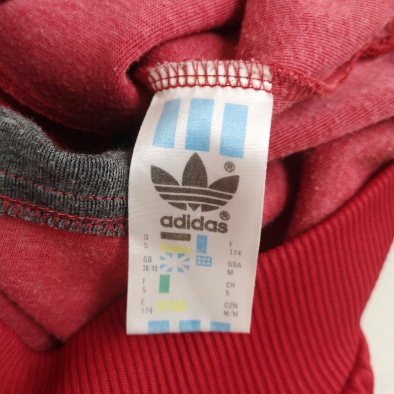 アディダス adidas ジャケット、上着 ジャンパー、ブルゾン 80s 万国旗タグ スリーストライプス クラシック ジャージ トラックジャケット M 赤 / レッド / red メンズ USED 古着 中古 50167231