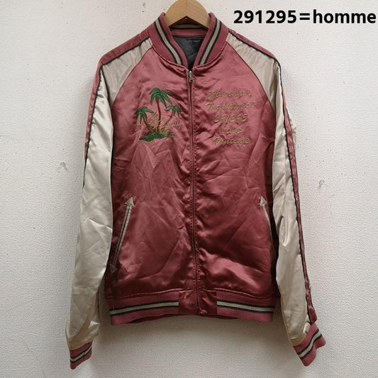 291295オム 291295＝homme ジャケット、上着 ジャンパー、ブルゾン 2WAY リバーシブル アロハ ハワイ Hawaiian スカジャン スーベニア ジャケット 3 桃 / ピンク / pink メンズ USED 古着 中古 50167233