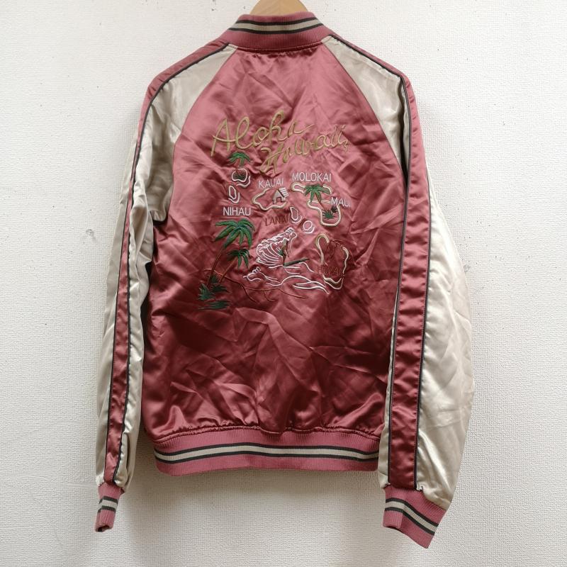 291295オム 291295＝homme ジャケット、上着 ジャンパー、ブルゾン 2WAY リバーシブル アロハ ハワイ Hawaiian スカジャン スーベニア ジャケット 3 桃 / ピンク / pink メンズ USED 古着 中古 50167233