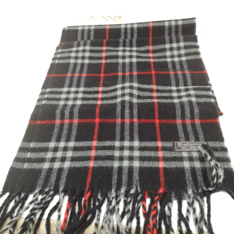 バーバリー BURBERRY マフラー マフラー ノバチェック マフラー イングランド製 - 紺 / ネイビー / navy レディース USED 古着 中古 50167234