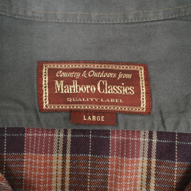 古着 USED シャツ、ブラウス 長袖 Marlboro Classics ロゴタブ マドラス タータンチェック柄 ロングスリーブ 長袖 シャツ L マルチカラー / マルチカラー / multicolor メンズ USED 古着 中古 50167235