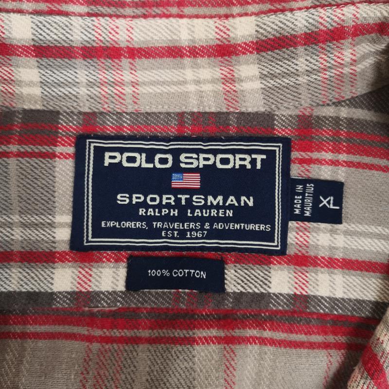 ポロスポーツラルフローレン POLOSPORT シャツ、ブラウス 長袖 90s ピスタブ フランネル チェック 長袖 ネルシャツ XL マルチカラー / マルチカラー / multicolor メンズ USED 古着 中古 50167237