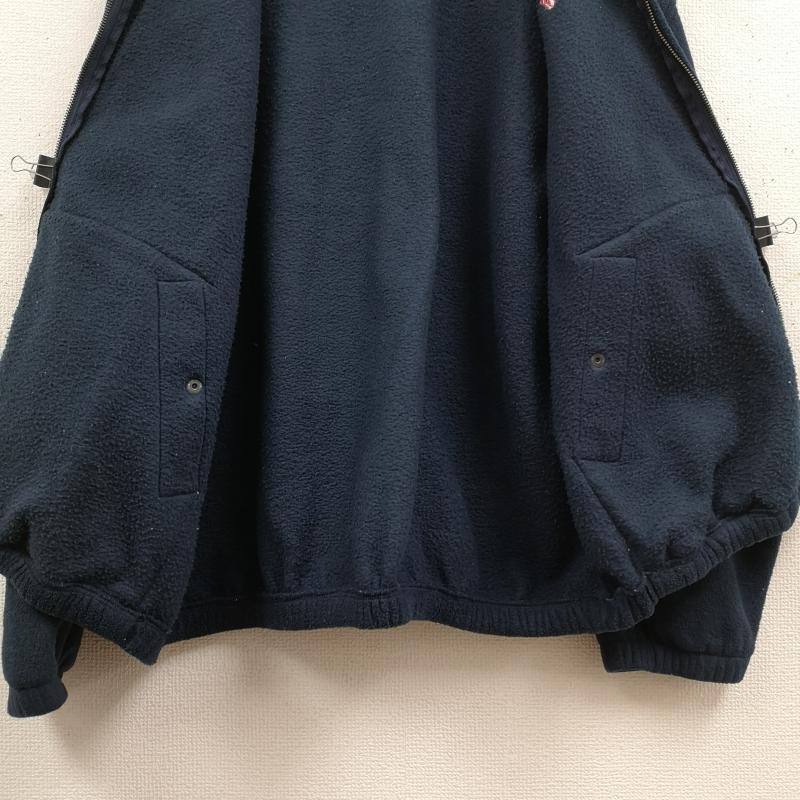 ポロバイラルフローレン Polo by RALPH LAUREN ジャケット、上着 ジャンパー、ブルゾン 90s ポニー刺繍 レザータブ スイングトップ フルジップ フリース ジャケット M 紺 / ネイビー / navy メンズ USED 古着 中古 50167238