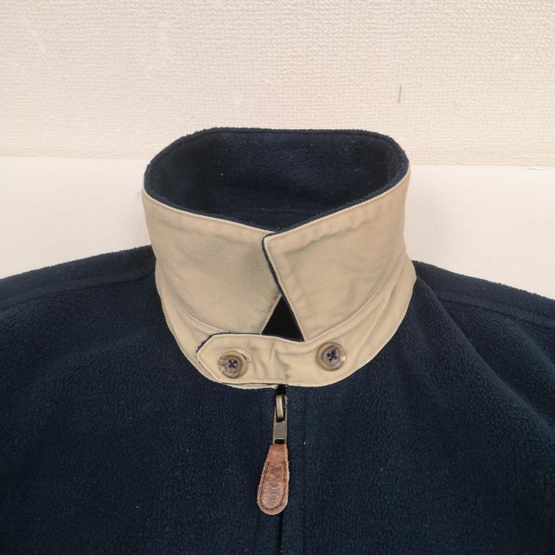 ポロバイラルフローレン Polo by RALPH LAUREN ジャケット、上着 ジャンパー、ブルゾン 90s ポニー刺繍 レザータブ スイングトップ フルジップ フリース ジャケット M 紺 / ネイビー / navy メンズ USED 古着 中古 50167238