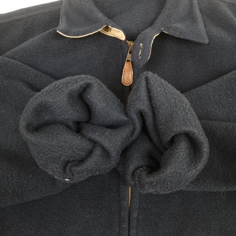ポロバイラルフローレン Polo by RALPH LAUREN ジャケット、上着 ジャンパー、ブルゾン 90s ポニー刺繍 レザータブ スイングトップ フルジップ フリース ジャケット M 紺 / ネイビー / navy メンズ USED 古着 中古 50167238