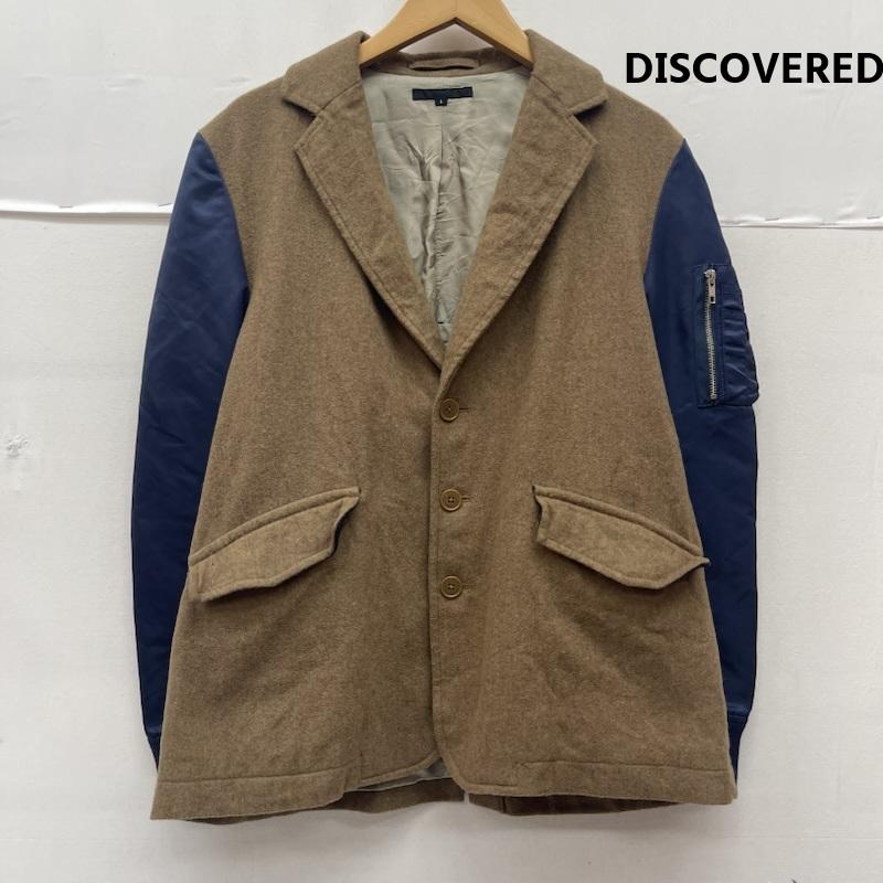 ディスカバード DISCOVERED ジャケット、上着 ジャケット、ブレザー 13aw 日本製 ドッキング 切り替え テーラード ジャケット DC-AW13-JK-01 1 茶 / ブラウン / brown メンズ USED 古着 中古 50167243