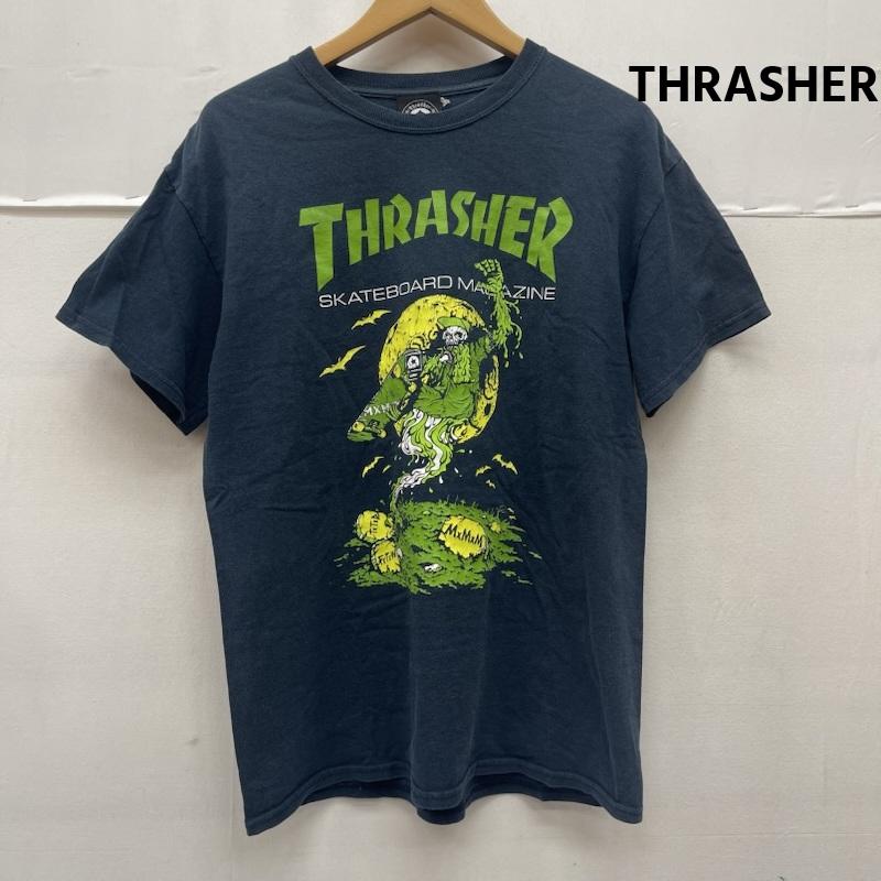 スラッシャー THRASHER Tシャツ 半袖 MAGICAL MOSH MISFITS スカル グラフィック プリント Tシャツ カットソー M 紺 / ネイビー / navy メンズ USED 古着 中古 50167244