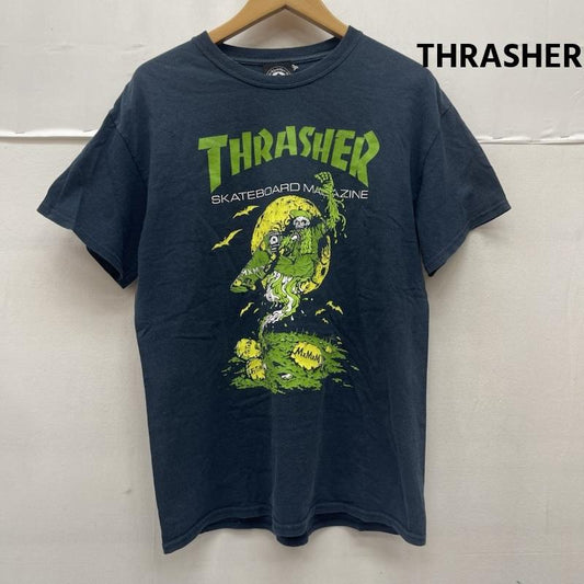 スラッシャー THRASHER Tシャツ 半袖 MAGICAL MOSH MISFITS スカル グラフィック プリント Tシャツ カットソー M 紺 / ネイビー / navy メンズ USED 古着 中古 50167244